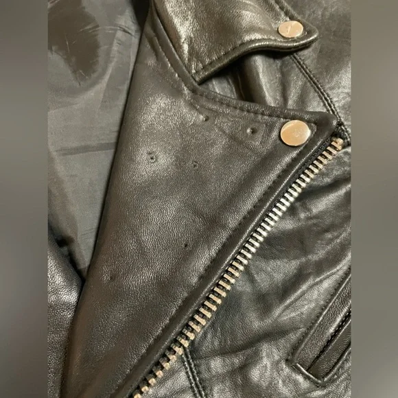 Deadwood Depeche Mode Leather Jacket size 44 (size 12/XXL). - Picture 4 of 8